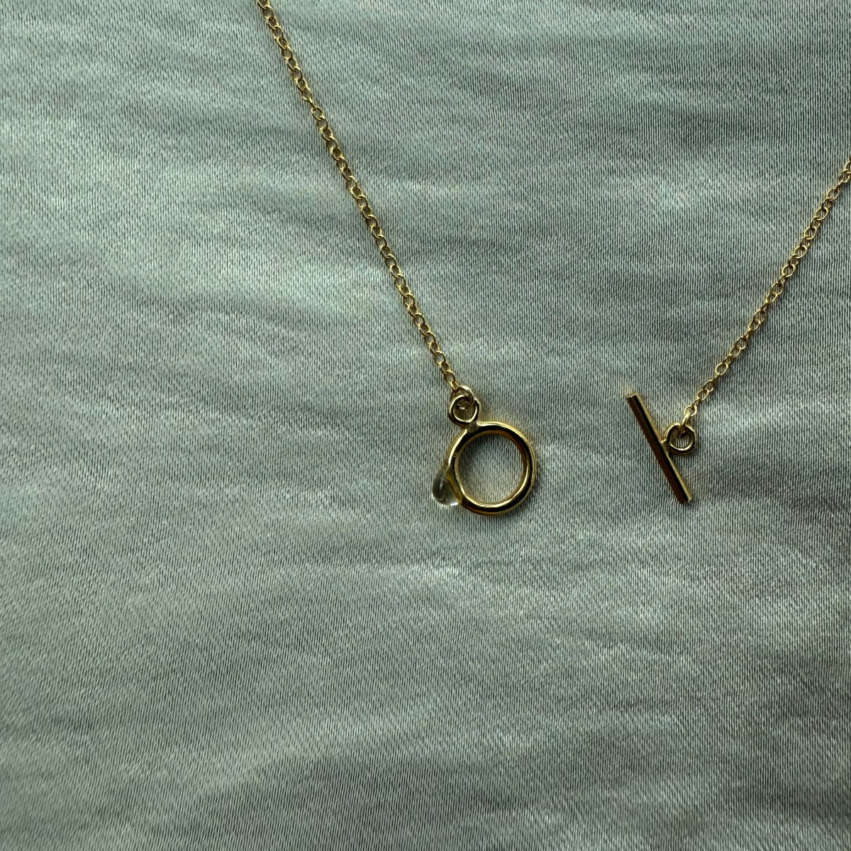 cleafasten マンテルネックレス／14KGF ジュエリーポーチ付き