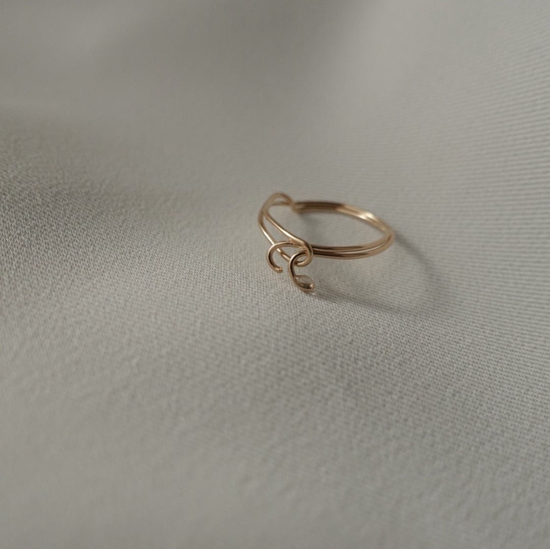 moon ring／14KGF ジュエリーポーチ付き