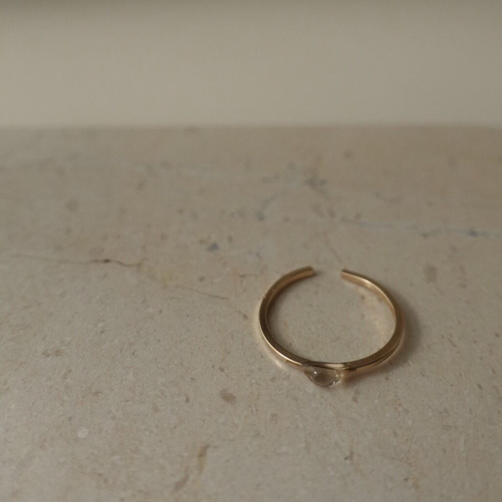 drop ring ／14KGF ジュエリーポーチ付き