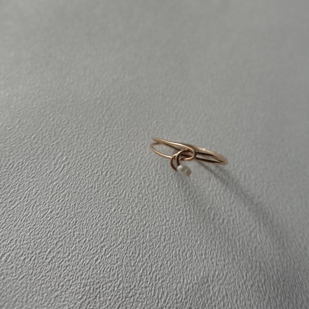 moon ring／14KGF ジュエリーポーチ付き