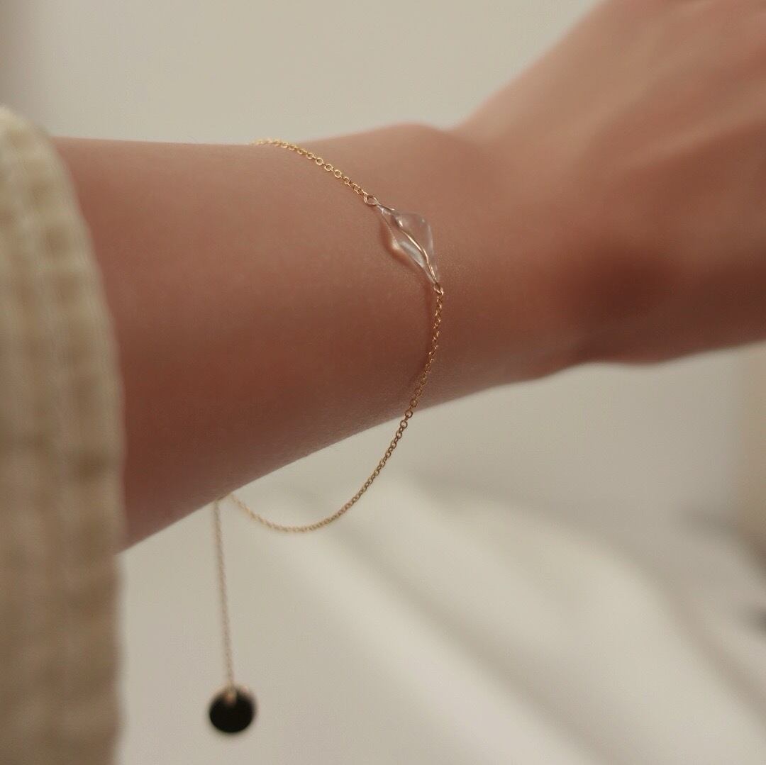 drop bracelet：ブレスレット　14KGF ジュエリーポーチ付き