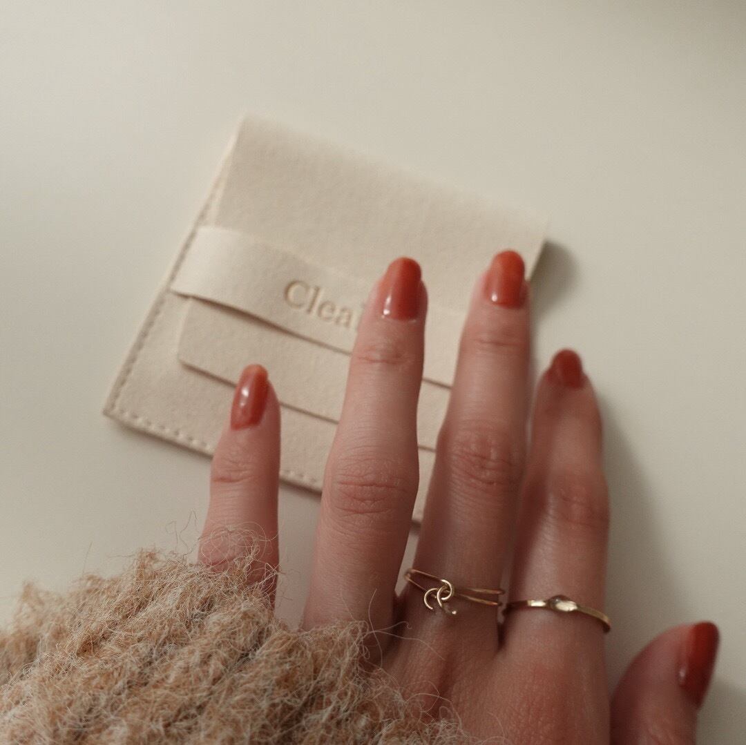 drop ring ／14KGF ジュエリーポーチ付き