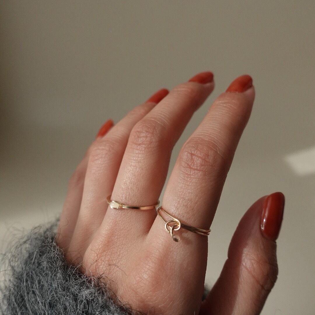 moon ring／14KGF ジュエリーポーチ付き