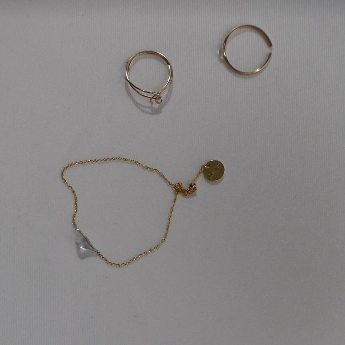 drop bracelet：ブレスレット　14KGF ジュエリーポーチ付き