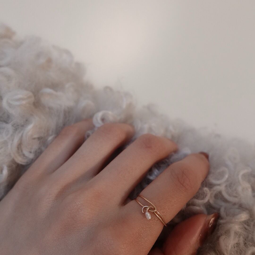 moon ring／14KGF ジュエリーポーチ付き