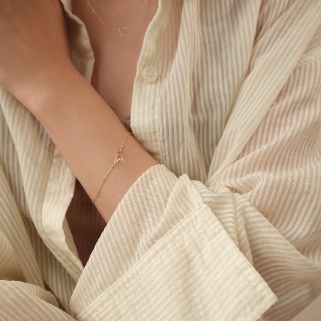 drop bracelet：ブレスレット　14KGF ジュエリーポーチ付き