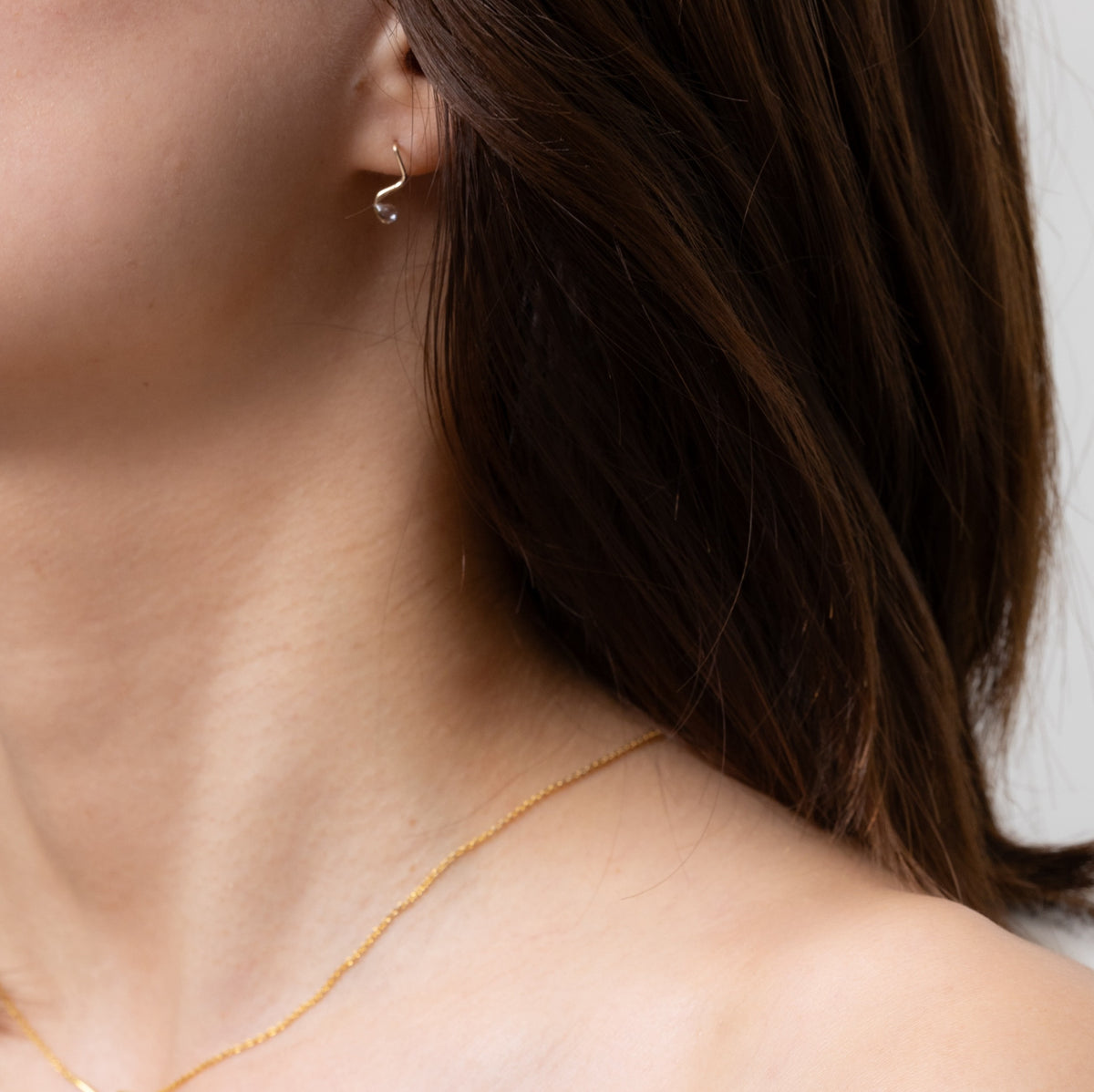 wave ピアス／14KGF　