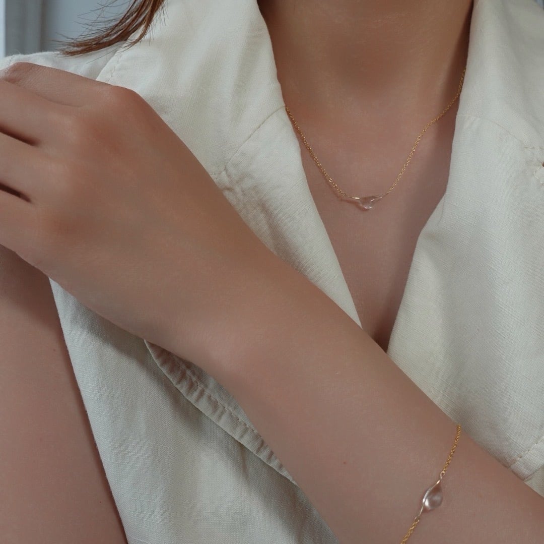 drop bracelet：ブレスレット　14KGF ジュエリーポーチ付き