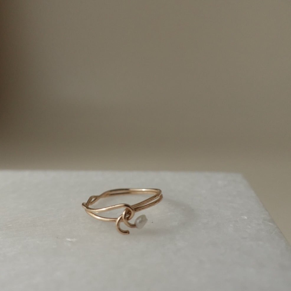moon ring／14KGF ジュエリーポーチ付き