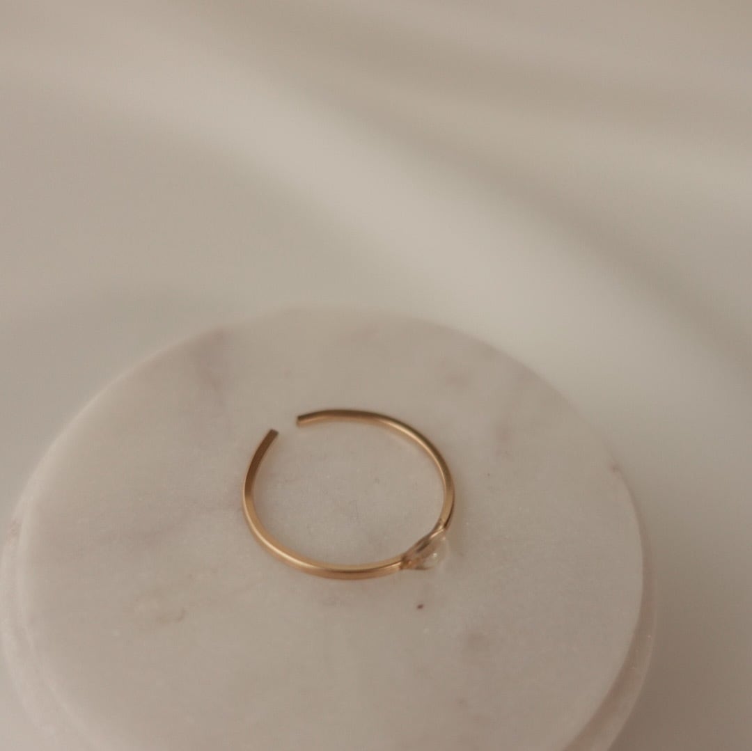 drop ring ／14KGF ジュエリーポーチ付き