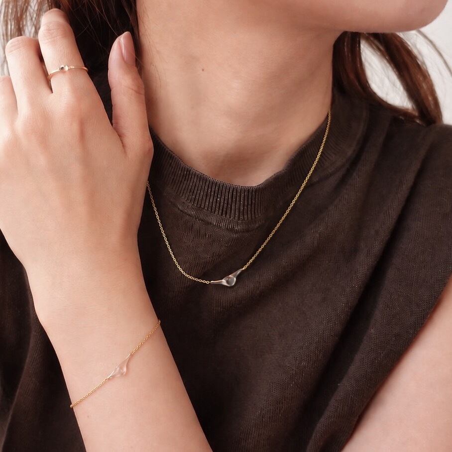 drop bracelet：ブレスレット　14KGF ジュエリーポーチ付き